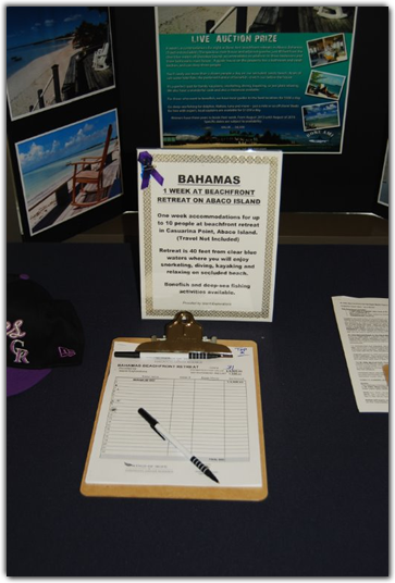 Bahamas trip up for silent auction