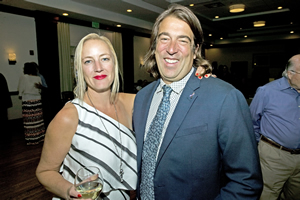 Heather Kaufman with artist Topher Straus