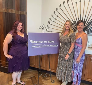 National Pancreatic Cancer Foundation board members Jess Noel, Rhonda Williams, Claudine Jackson