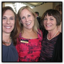 The girls together: Carmel Scopelliti, left, Stacy Ohlsson and Karen Hinkel