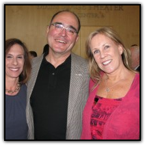 Carmel Scopelliti, left, with friends Jeff Cain and Stacy Ohlsson