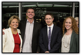 Maureen Shul, Sean Swarner, Jerry Sinning (CU Foundation) and Allison Krebs (CU Foundation)