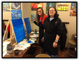 Sipping N' Painting Hampden Paint Night 3