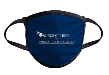 Wings of Hope for Pancreatic Cancer Research Hope face mask