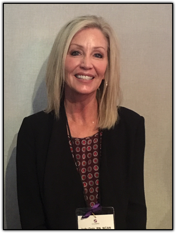 Judy Golz, RN, carcinoid patient and advocate, representing Neuroendocrine Cancer Awareness Network, New York.